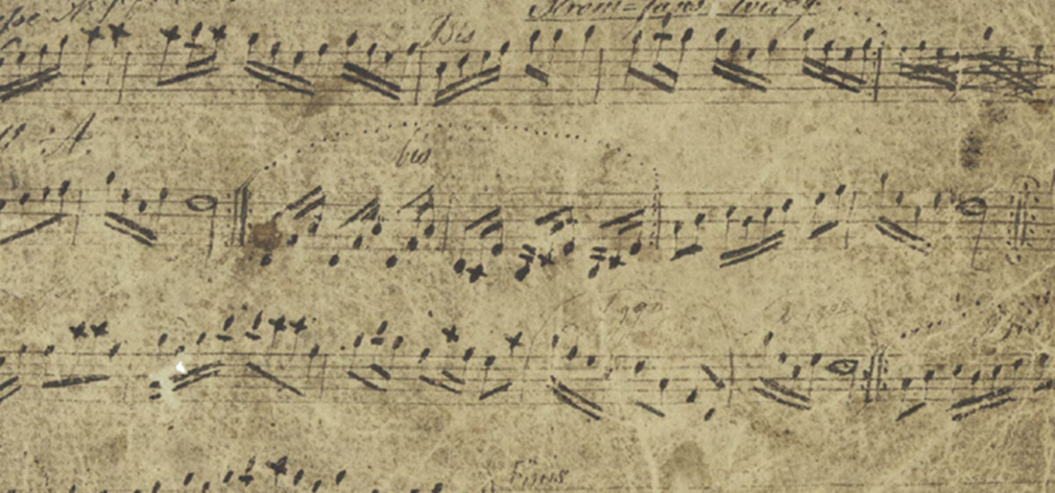 Foto p&aring; ett &auml;ldre notlad